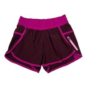 Lululemon Tracker Shorts III Running Built In Liner Bordeaux Drama Raspberry 4